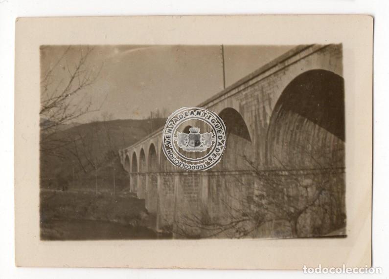 Fotografia antica: FOTOGRAFIA ANTIGUA, VIADUCTO DE MIRAVALLES UGAO, A&Ntilde;O 1918, FOTO PAIS VASCO