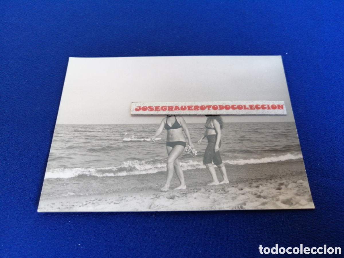 Fotograf&iacute;a antigua: MODELOS EN BA&Ntilde;ADOR POSANDO FOTOGRAF&Iacute;A ANTIGUA SIGLO PASADO