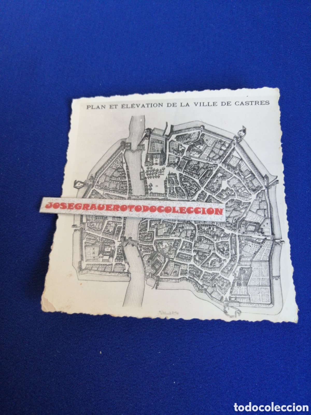 Fotografia antiga: FRANCIA - VILLE DE CASTRES PALN ET ELRVATIIN DE LA VILLE DE CASTRES FOTOGRAF&Iacute;A ANTIGUA SIGLO PASADO