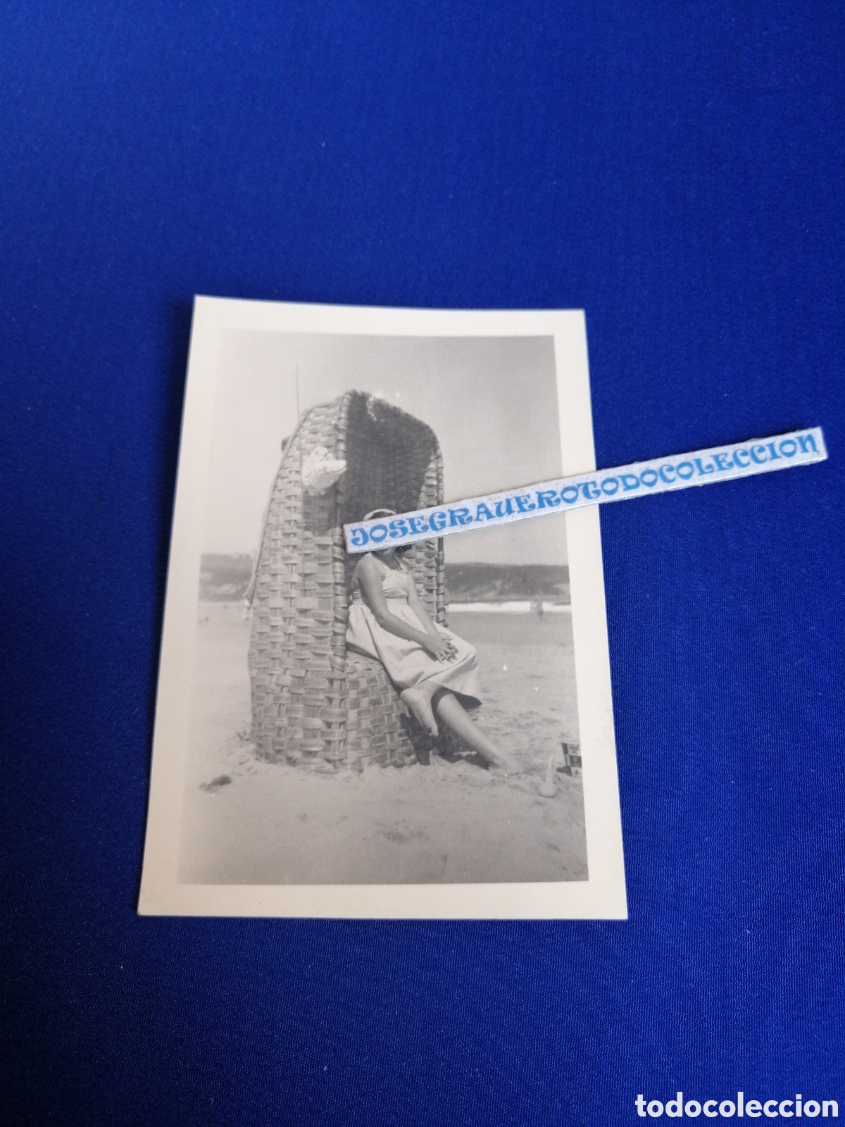 Fotografia antica: PLAYA NI&Ntilde;A MODELO POSANDO FOTOGRAF&Iacute;A ANTIGUA SIGLO PASADO