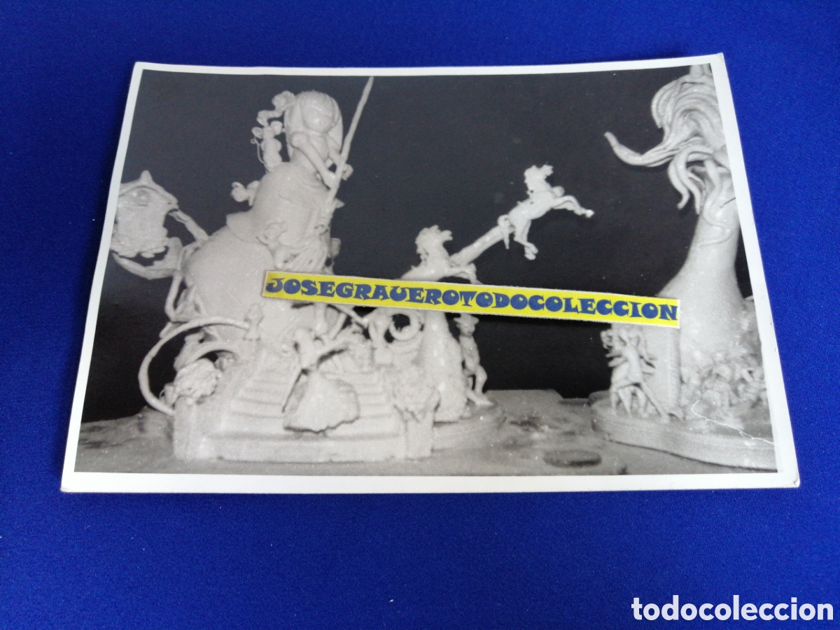 Fotografia antica: FALLA DE VALENCIA MAQUETA EN TALLER