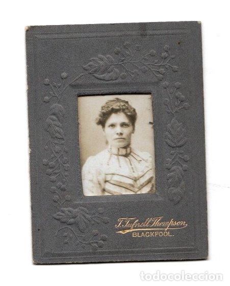 Fotografia antica: FOTOGRAFIA RETRATO FEMENINO. T. TUFNELL THOMPSON. BLACKPOOL. INGLATERRA