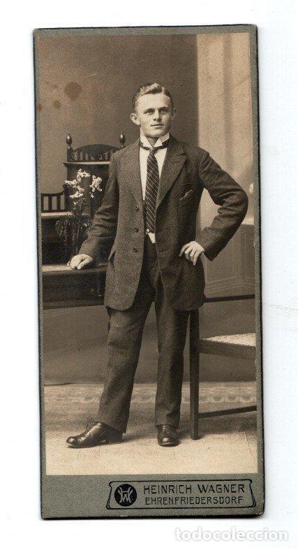 Antique Photography: FOTOGRAFIA RETRATO MASCULINO. HEINRICH WAGNER. EHRENFRIEDERSDORF. ALEMANIA