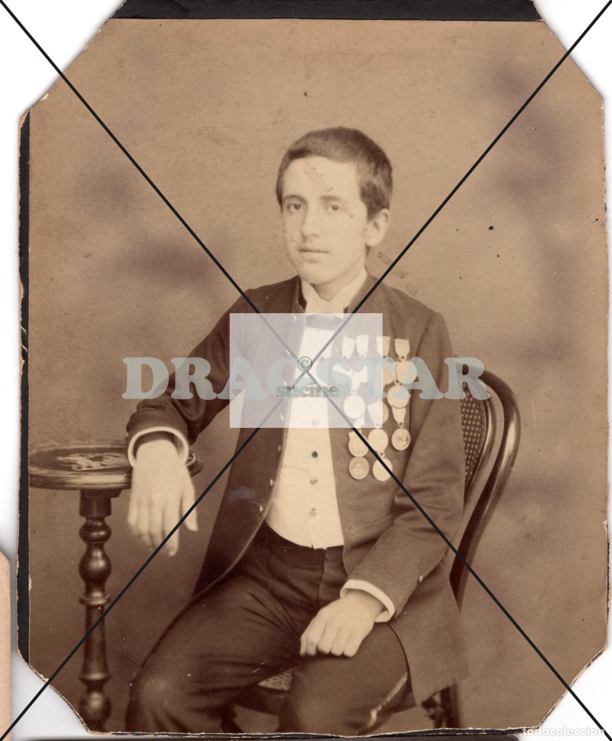 Antique Photography: FOTOGRAFIA DE ESTUDIO JOVEN ORIGINAL SOBRE CART&Oacute;N TAMA&Ntilde;O 10X13 CM C 70