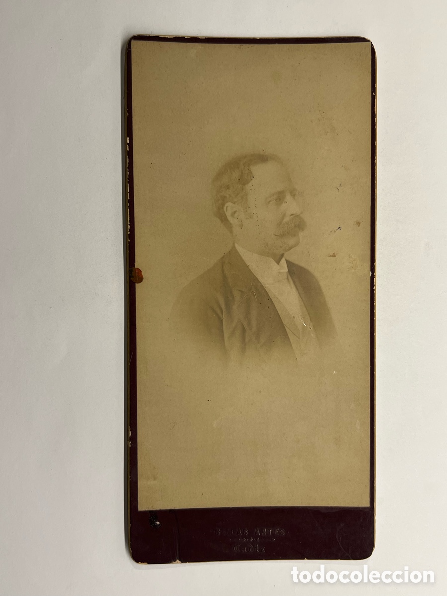 Antique Photography: RAFAEL ROCAFULL, Retratista Cadiz, Bellas Artes.., Se&ntilde;or de perfil.. (fin Siglo XIX)