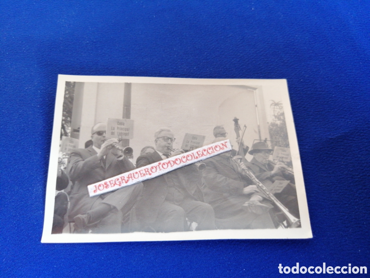 Fotograf&iacute;a antigua: M&Uacute;SICOS - COBLA LA PRINCIPAL DE LLOBREGAT (CATALU&Ntilde;A ) FOTOGRAF&Iacute;A ANTIGUA SIGLO PASADO