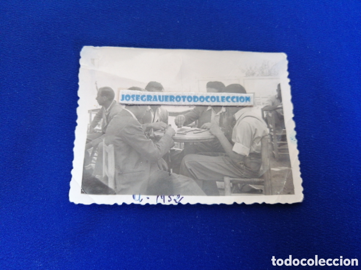 Antique Photography: MODELOS JUGANDO AL DOMINO A&Ntilde;O 1952 FOTOGRAF&Iacute;A ANTIGUA SIGLO PASADO