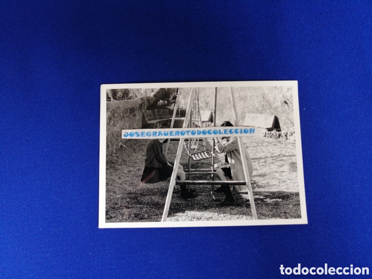 Antique Photography: NI&Ntilde;AS JUGANDO COLUMPIO FOTOGRAF&Iacute;A ANTIGUA SIGLO PASADO