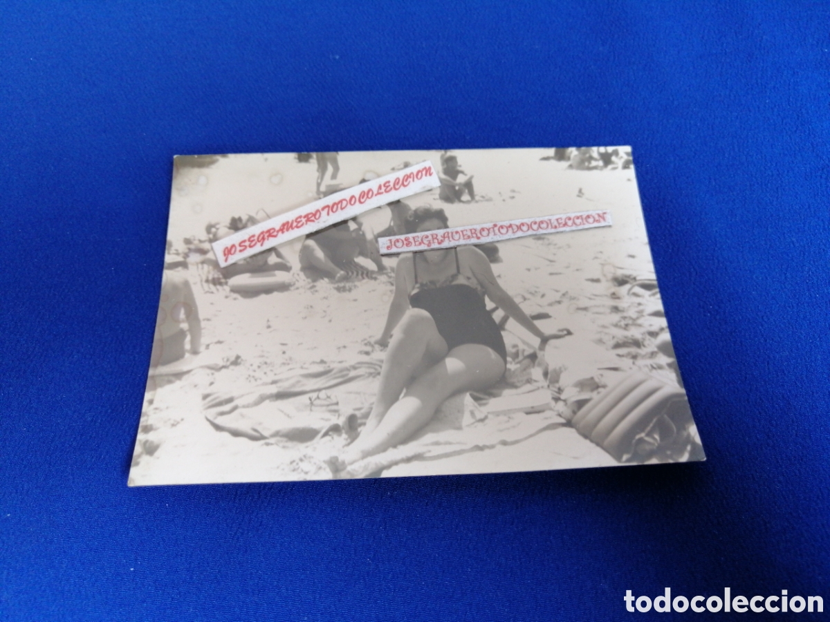 Antique Photography: PLAYA MODELO EN BA&Ntilde;ADOR (COSTA BRAVA) A&Ntilde;O 1959 FOTOGRAF&Iacute;A ANTIGUA SIGLO PASADO