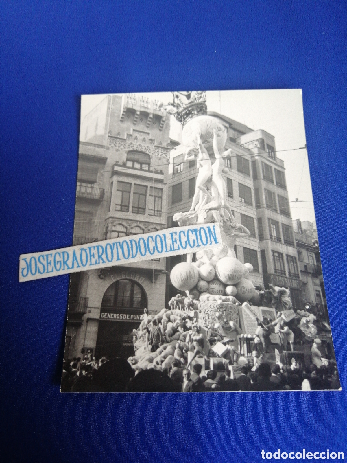 Fotografia antica: FALLA PLAZA DEL MERCADO CENTRAL - A&Ntilde;O 1963 - ARTISTA VICENTE LUNA FOTOGRAF&Iacute;A ANTIGUA SIGLO PASADO