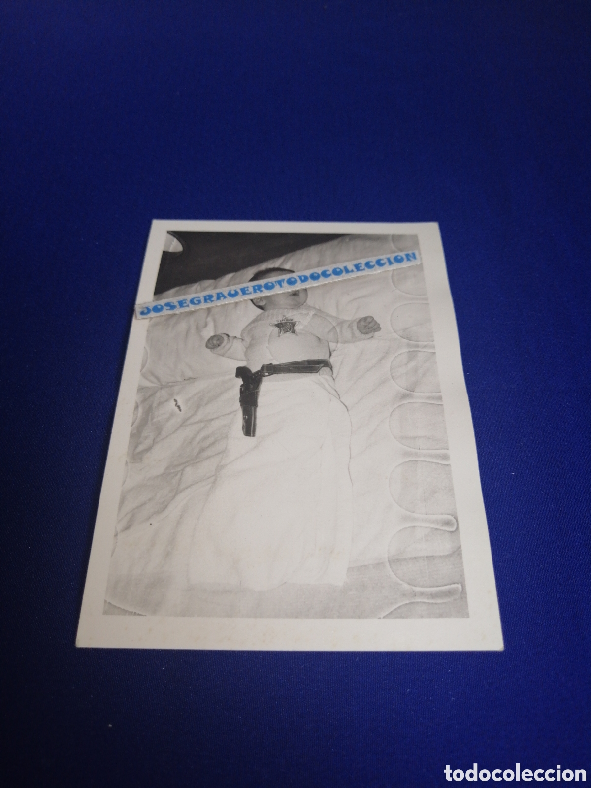 Antique Photography: NI&Ntilde;O BEBE MODELO CHERIFF PISTOLERO FOTOGRAF&Iacute;A ANTIGUA SIGLO PASADO