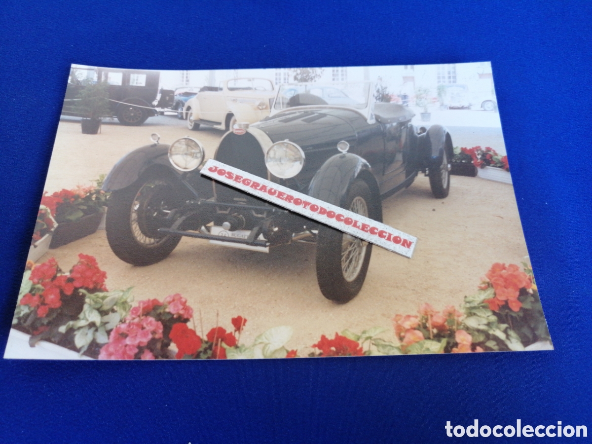 Fotografia antica: BUGATI TYPE 44 COCHE ANTIGUO FOTOGRAF&Iacute;A A&Ntilde;O 1990