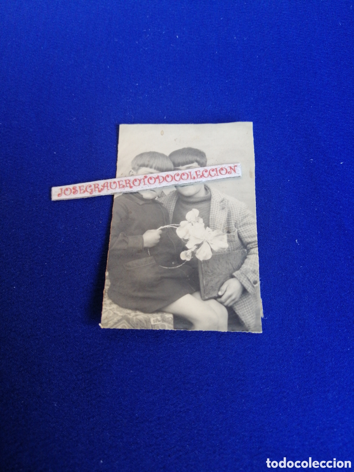 Antique Photography: NI&Ntilde;OS MODELOS CON ARO CON FLORES FOTOGRAF&Iacute;A ANTIGUA SIGLO PASADO