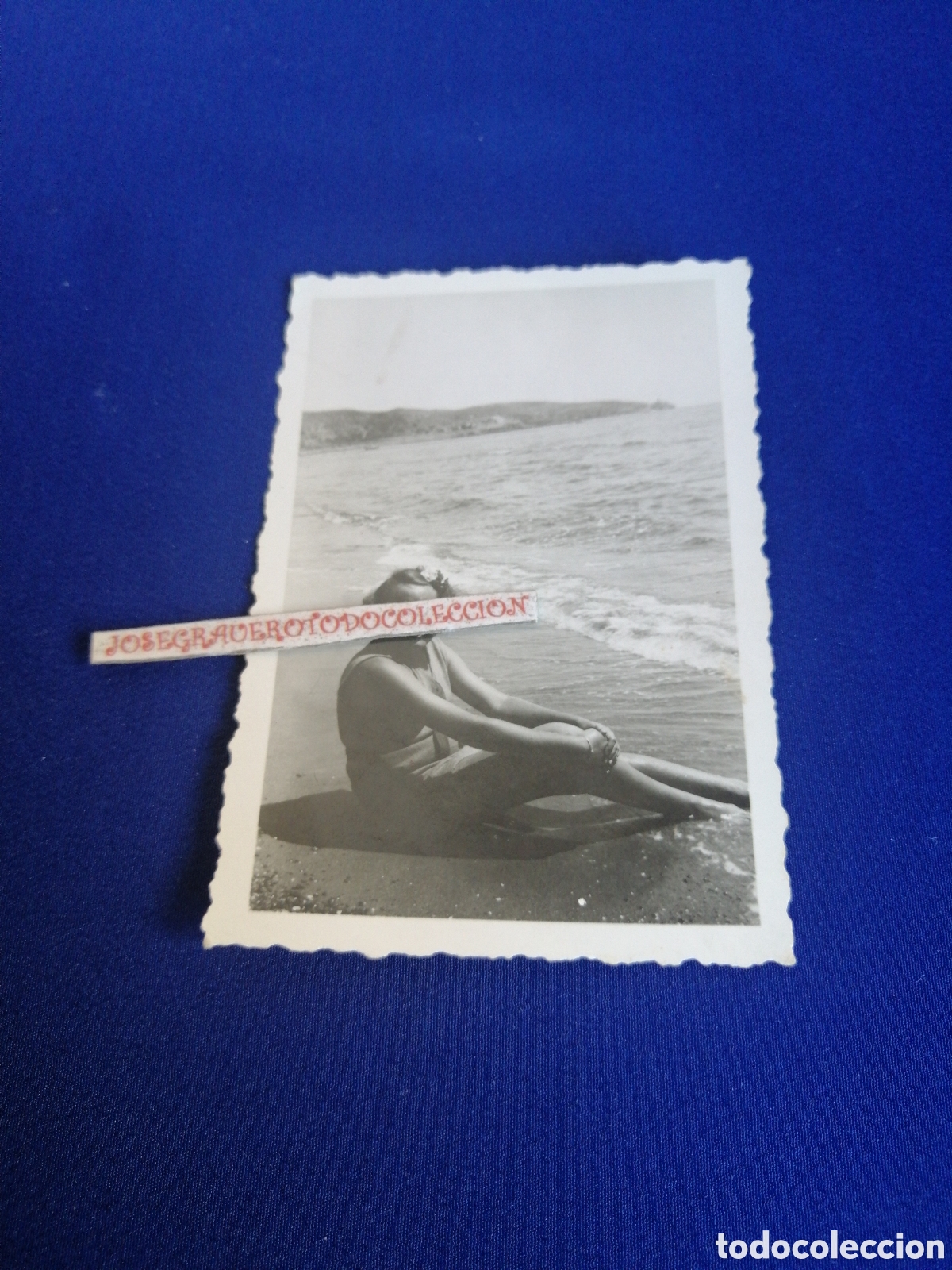 Fotografia antica: PLAYA MODELO EN BA&Ntilde;ADOR FOTOGRAF&Iacute;A ANTIGUA SIGLO PASADO