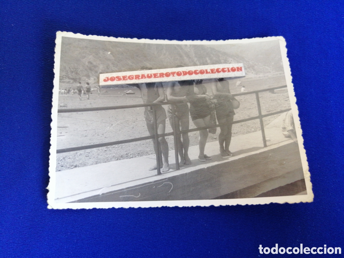 Antique Photography: PLAYA MODELOS EN BA&Ntilde;ADOR (VENEZUELA) CARACAS PLAYA ARRECIFES 1957 FOTOGRAF&Iacute;A ANTIGUA SIGLO PASADO