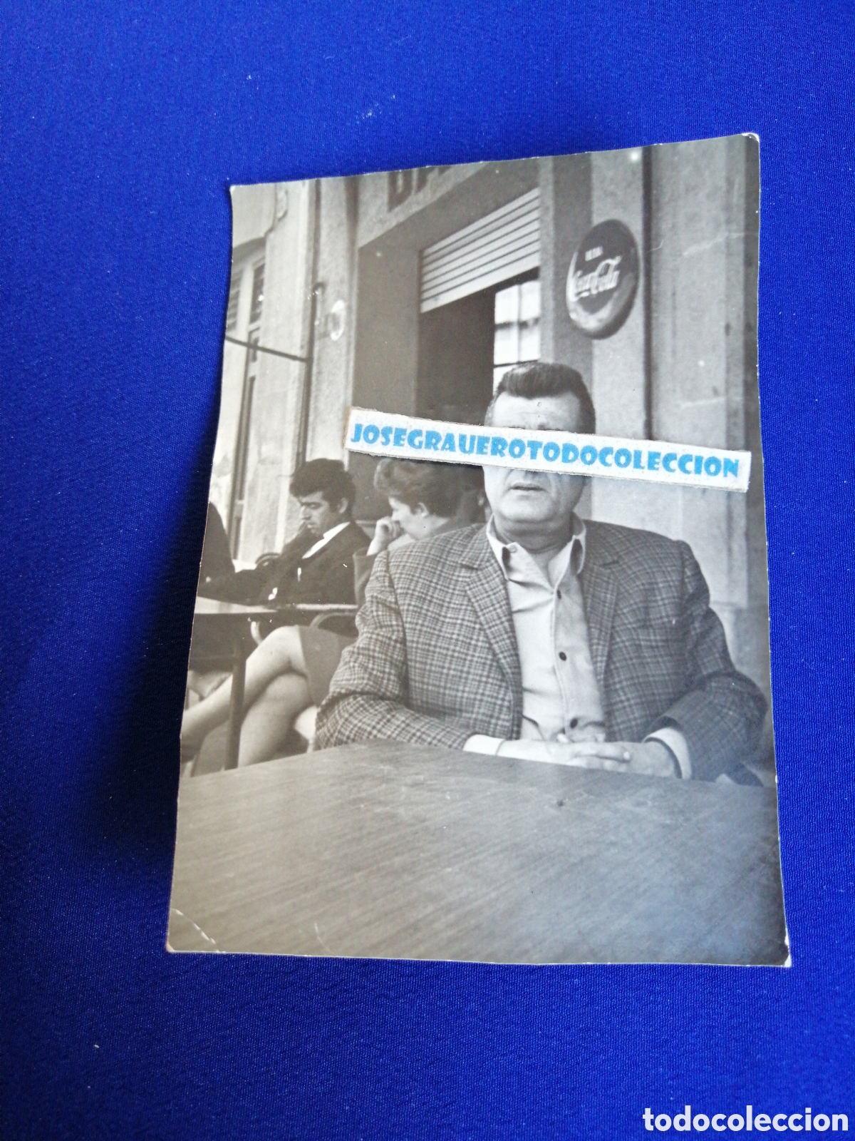 Antique Photography: MODELO BAR CON CARTEL COCA-COLA FOTOGRAF&Iacute;A ANTIGUA SIGLO PASADO