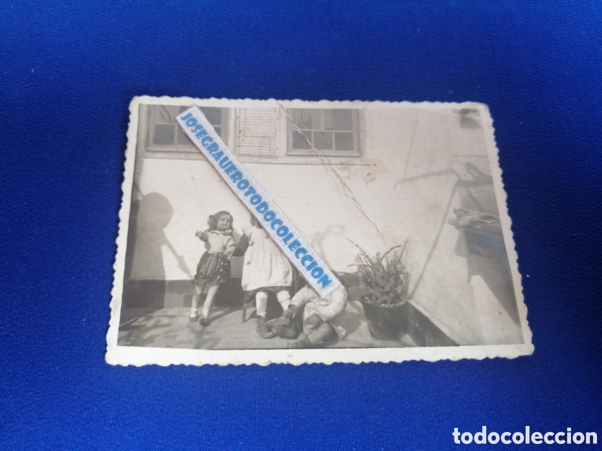 Antique Photography: NI&Ntilde;AS MODELOS POSANDO CON MU&Ntilde;ECA ANTIGUA FOTOGRAF&Iacute;A ANTIGUA SIGLO PASADO