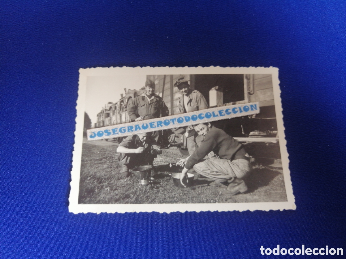 Antique Photography: SOLDADOS EJ&Eacute;RCITO FERROCARRIL 1958 (ALGERIA) FOTOGRAF&Iacute;A ANTIGUA SIGLO PASADO