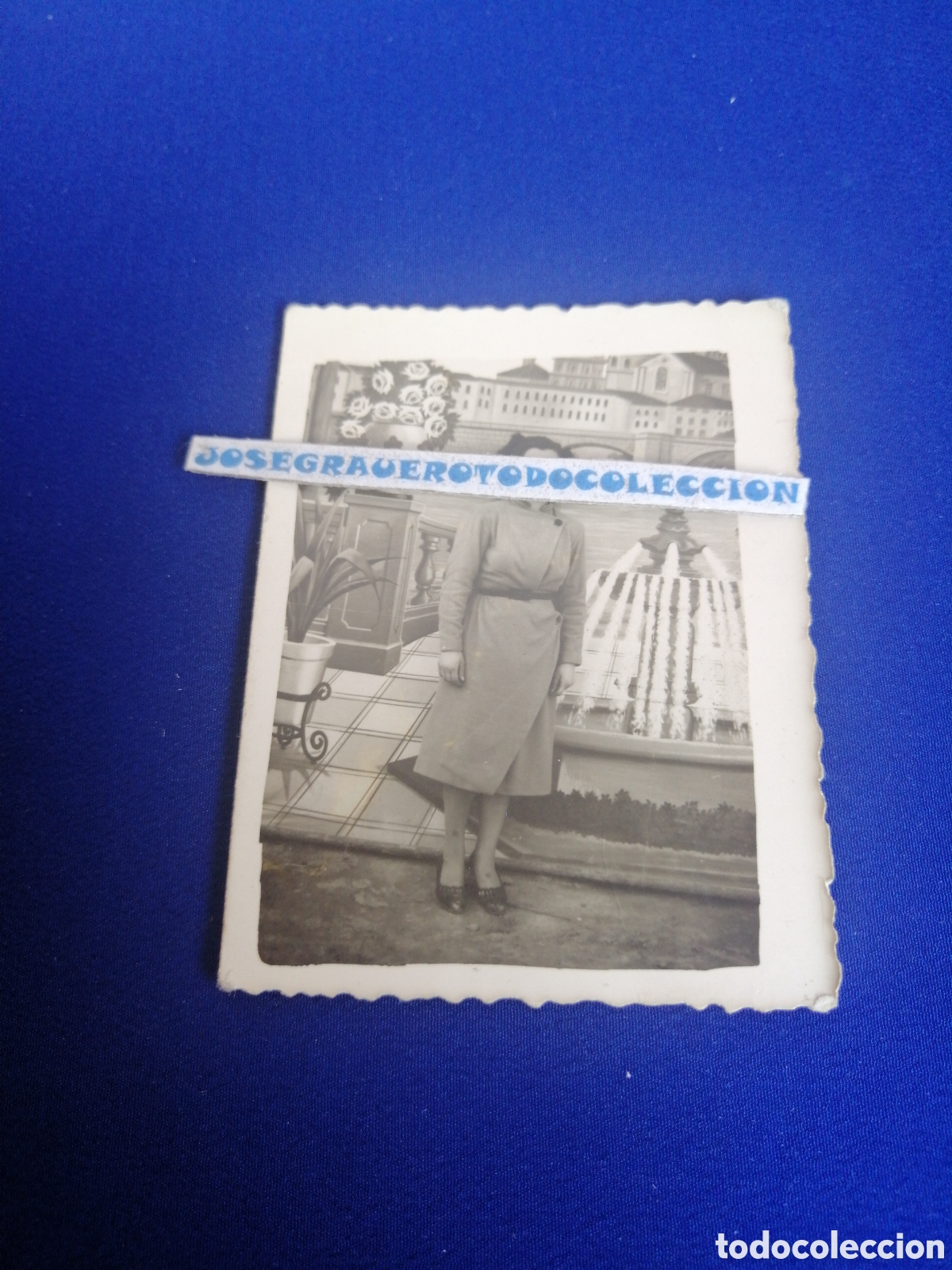 Fotografia antica: FOTOMATON - MINUTERO MODELO POSANDO FOTOGRAF&Iacute;A ANTIGUA SIGLO PASADO