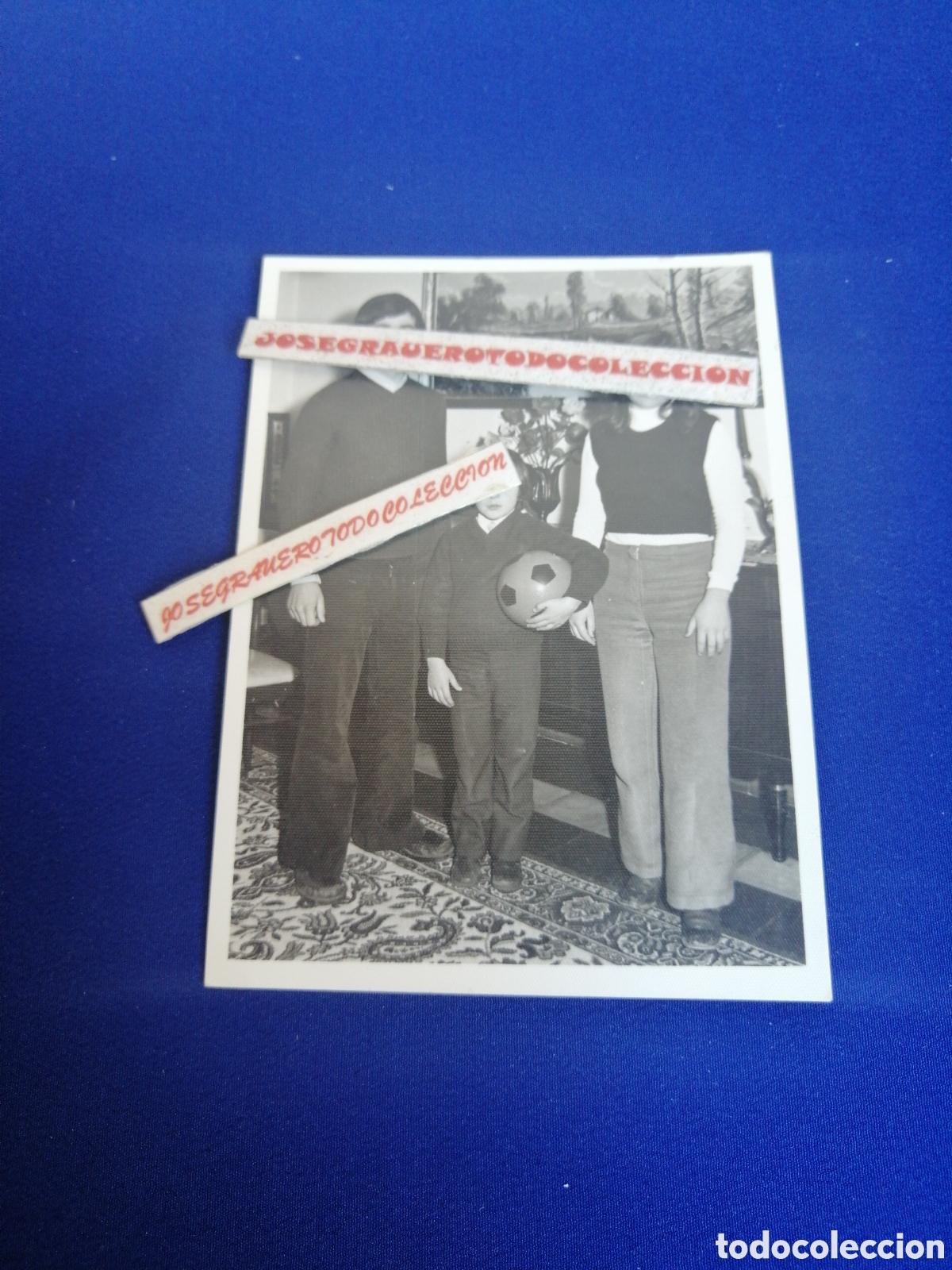 Fotografia antica: NI&Ntilde;OS MODELOS POSANDO CON PELOTA FOTOGRAF&Iacute;A ANTIGUA SIGLO PASADO