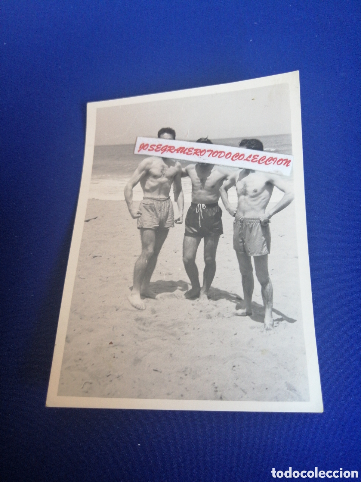Fotografia antica: PLAYA MODELOS EN BA&Ntilde;ADOR POSANDO FOTOGRAF&Iacute;A ANTIGUA SIGLO PASADO