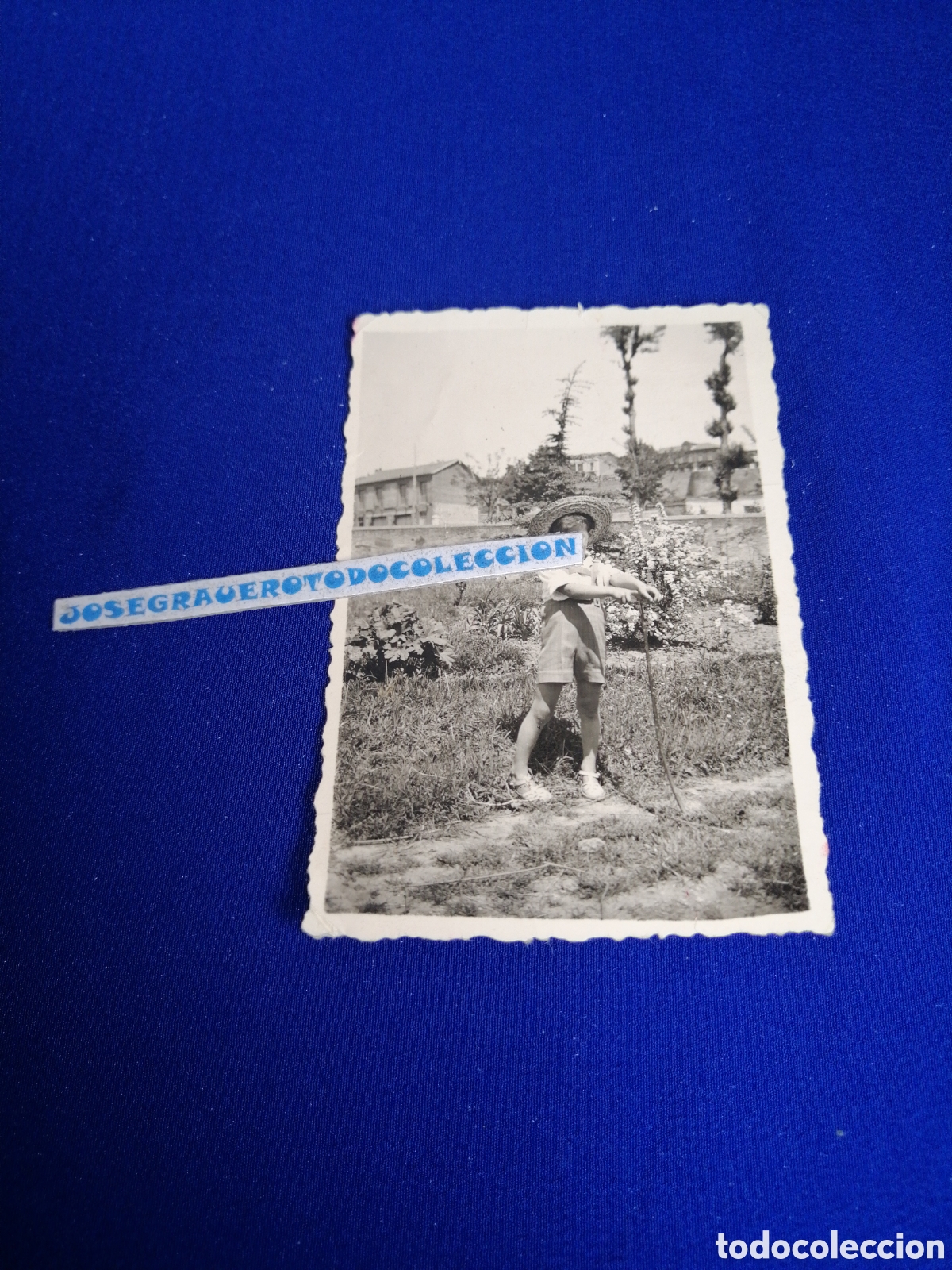 Fotografia antica: NI&Ntilde;O MODELO CON SOMBRERO FOTOGRAF&Iacute;A ANTIGUA SIGLO PASADO