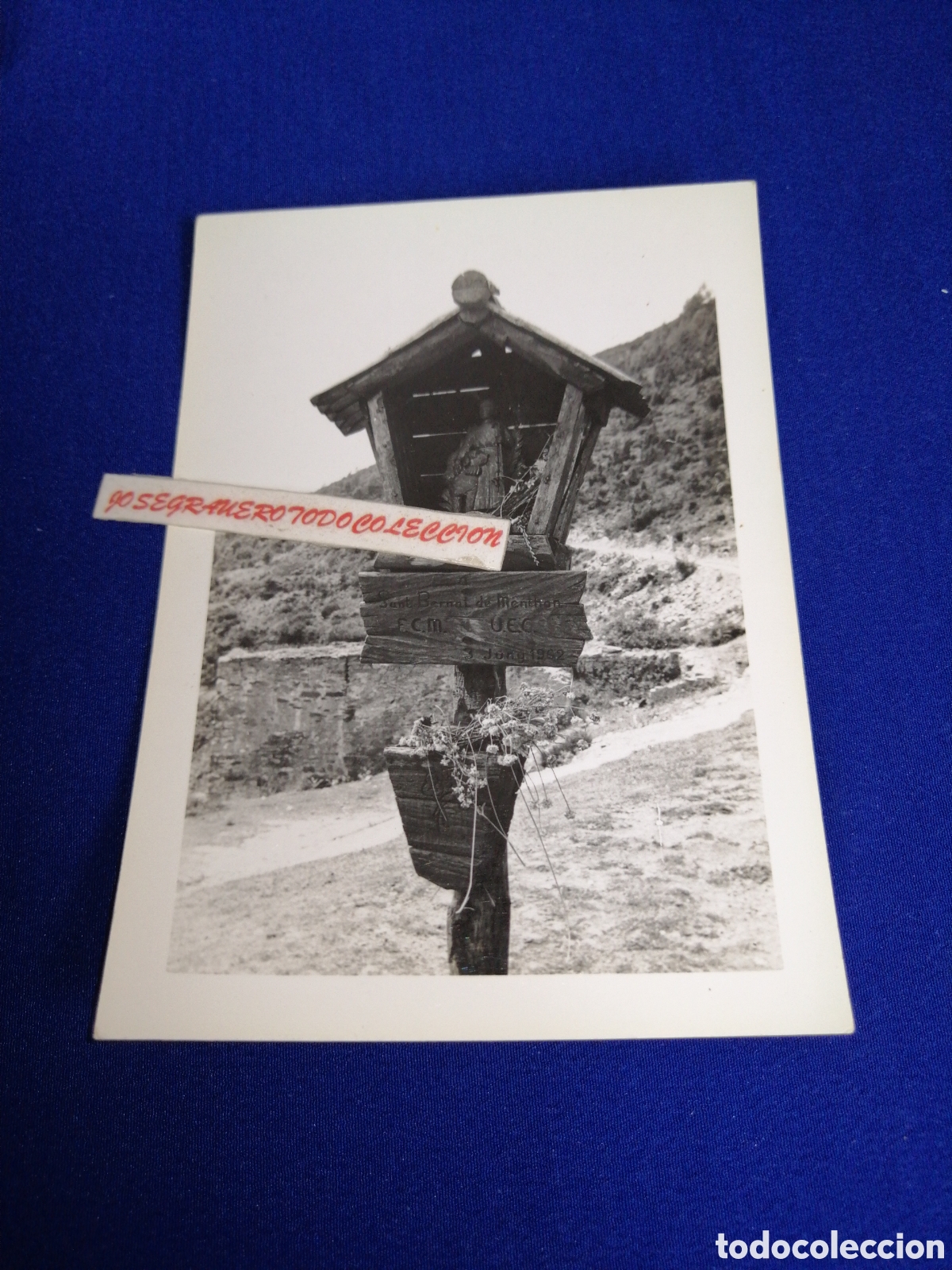 Photographie ancienne: BA&Ntilde;OLAS (CATALU&Ntilde;A) SAN BERNAT DE METHON A&Ntilde;O 1962