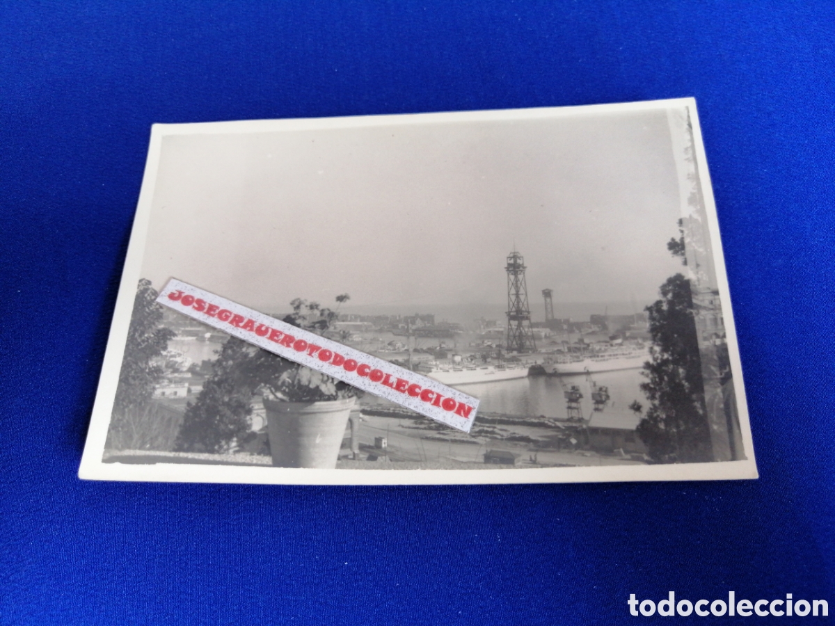 Fotografia antica: BARCELONA - PUERTO FOTOGRAF&Iacute;A ANTIGUA SIGLO PASADO