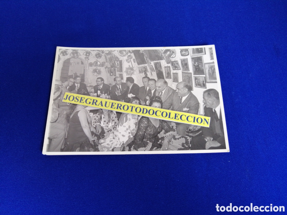 Fotografia antica: ZAMBRA MARIA CANASTERA SACRAMONTE (GRANADA) TABLAO FLAMENCO SELLO FOTO ROGELIO (ALBAICIN) GRANADA