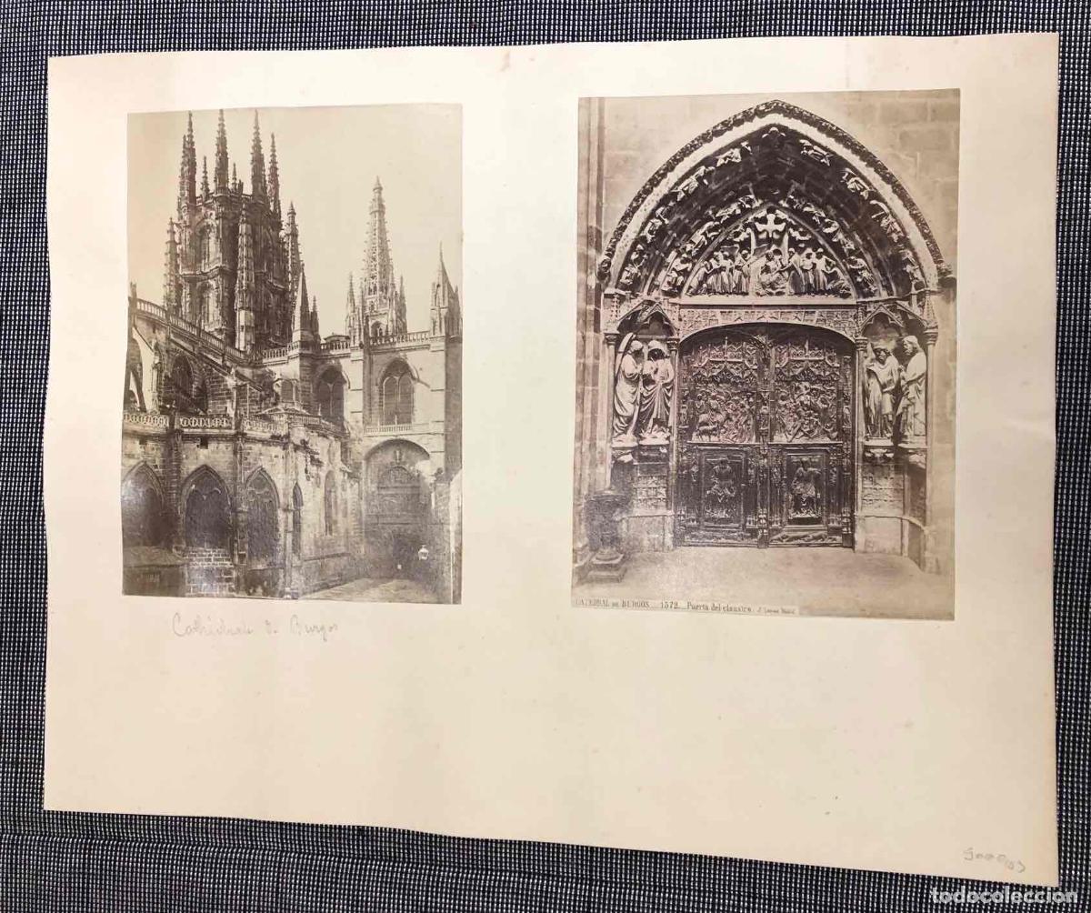 Fotografia antica: LOTE 2 FOTOGRAFIAS CATEDRAL DE BURGOS. C. 1900