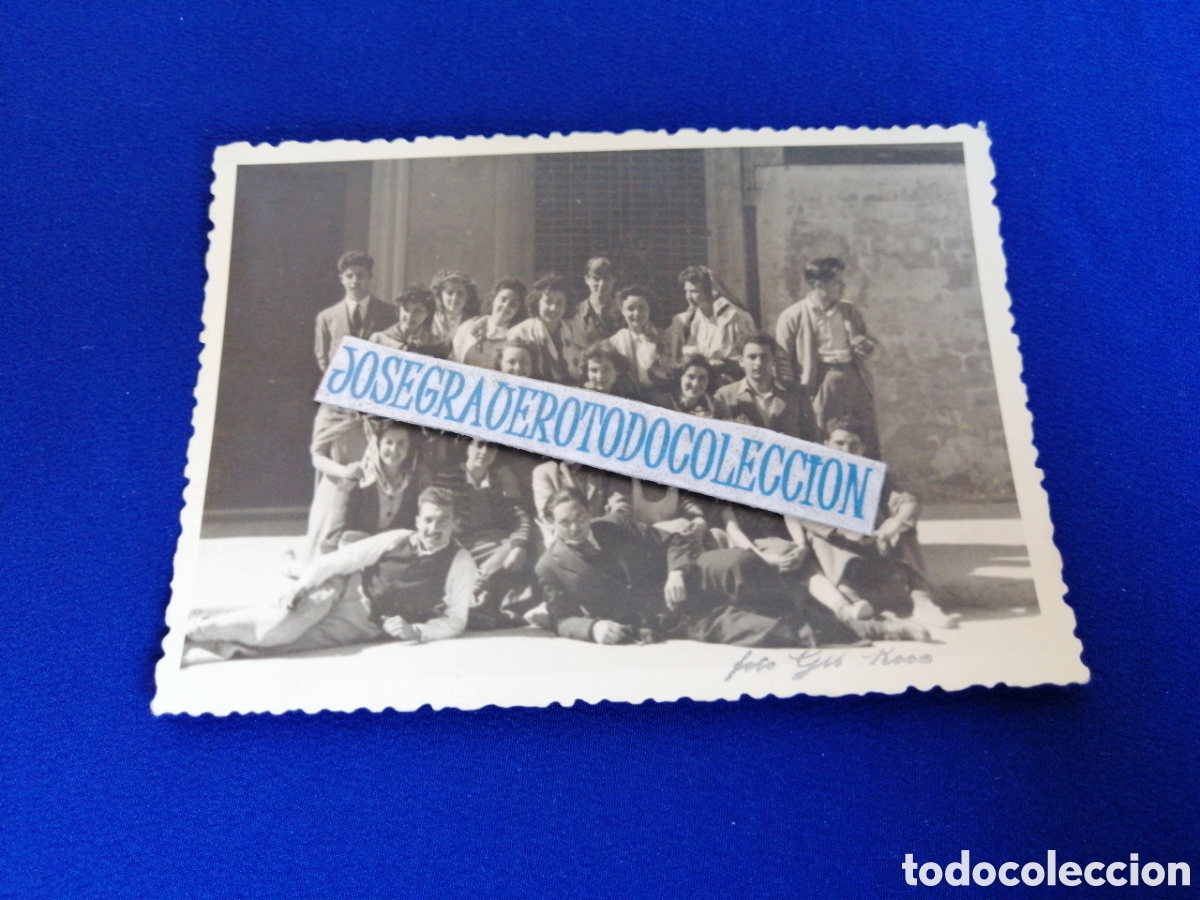 Antique Photography: MODELOS POSANDO A&Ntilde;O 1944 SELLO FOTOGR&Aacute;FICO FOTO GIL ROSA (CASTELLON) A&Ntilde;O 1944 FOTOGRAF&Iacute;A ANTIGUA