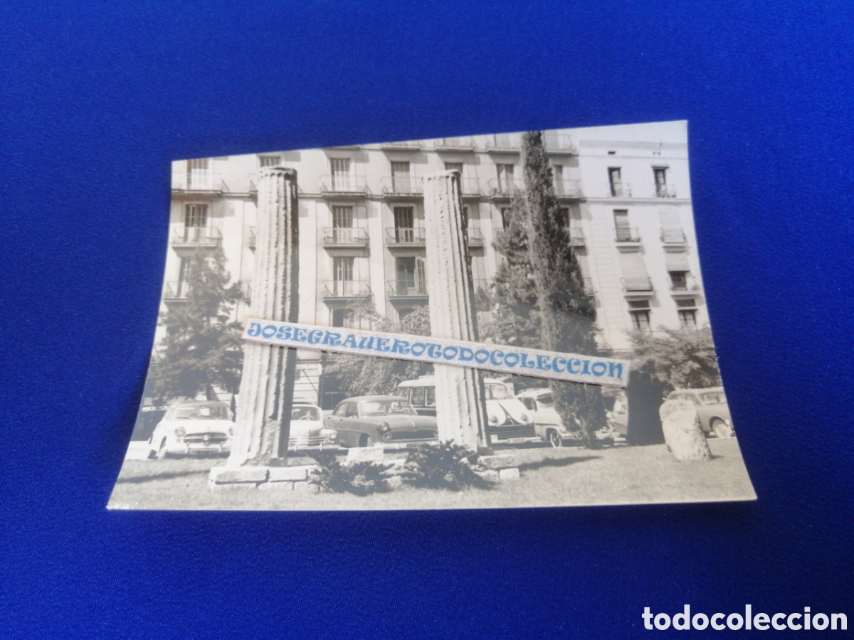 Antique Photography: BARCELONA - PLAZA NUEVA - COLUMNAS ROMANAS FOTOGRAF&Iacute;A ANTIGUA SIGLO PASADO