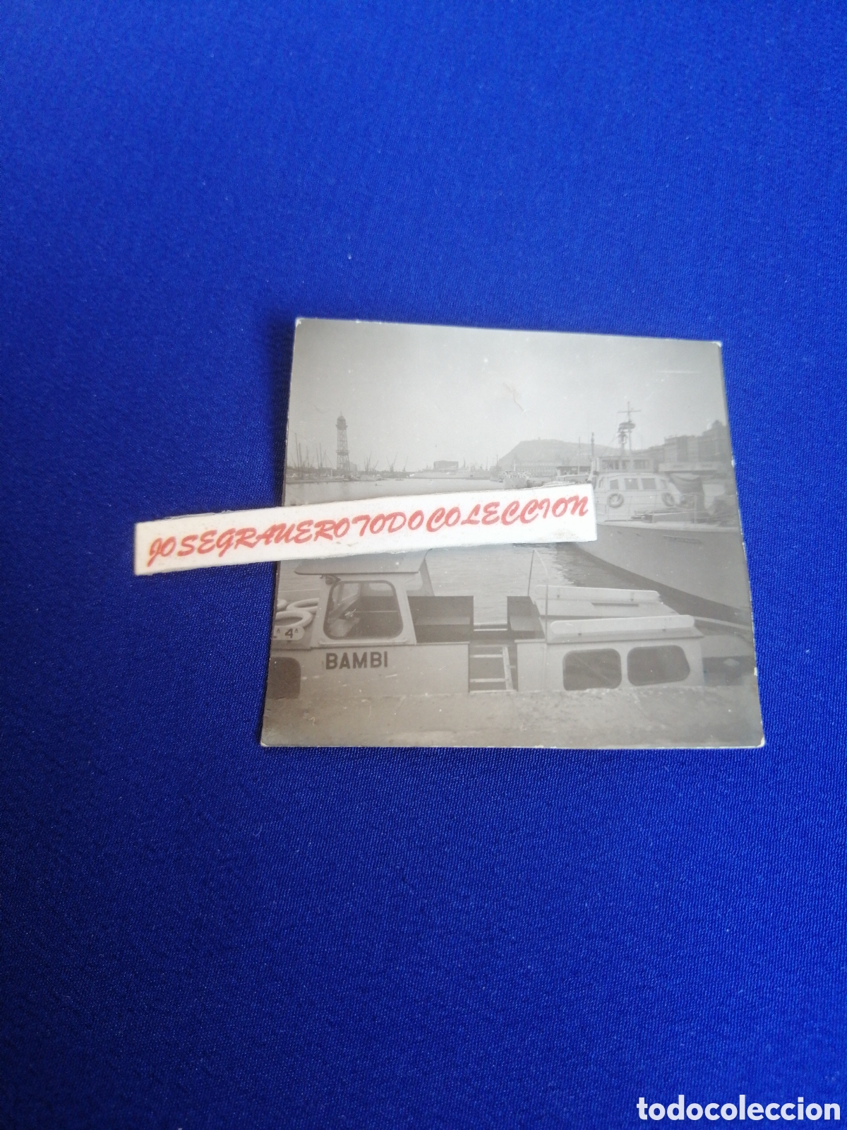 Antique Photography: BARCO (BAMBI) EN PUERTO FOTOGRAF&Iacute;A ANTIGUA SIGLO PASADO