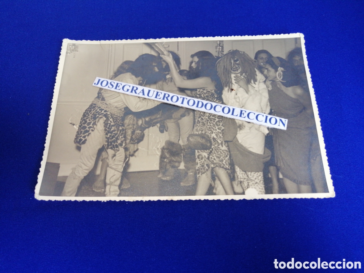 Antique Photography: MODELOS DISFRAZADOS DE TROGLODITAS FOTOGRAF&Iacute;A ANTIGUA SIGLO PASADO SELLO JOS&Eacute; M. SEGARRA (BARCELONA