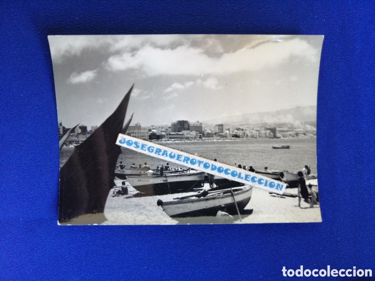 Antique Photography: LAS PALMAS DE GRAN CANARIA - PLAYA DE LAS CANTERAS FOTOGRAF&Iacute;A ANTIGUA SIGLO PASADO
