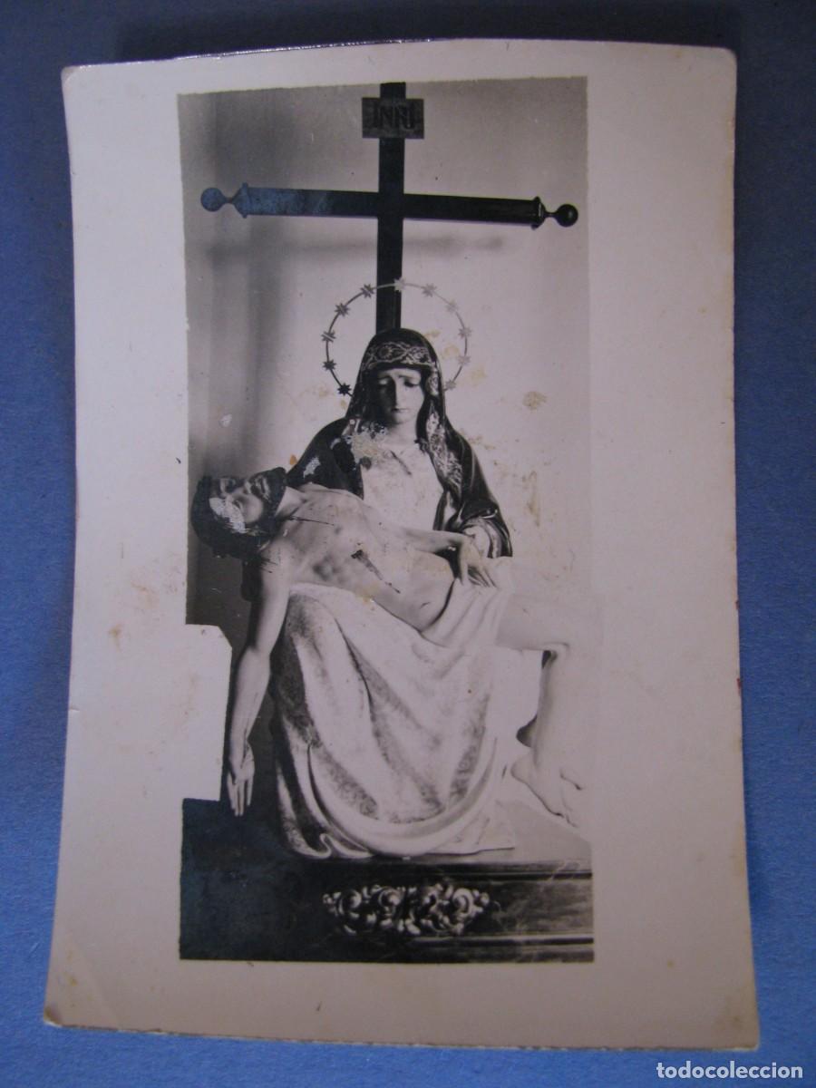 Fotograf&iacute;a antigua: FOTO, ESTAMPA DE NTRA. SRA. DE LAS ANGUSTIAS. PATRONA DE MORALEDA DE ZAFAYONA. 8,5X6 CM.