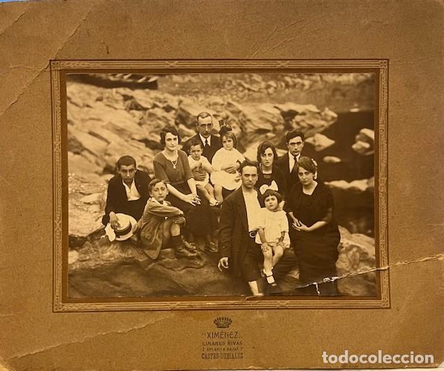 Antique Photography: ANTIGUA FOTOGRAFIA DE FAMILIAS CON NI&Ntilde;OS A&Ntilde;OS 30 DEL FOT. XIMENEZ DE CASTRO URDIALES CANTABRIA