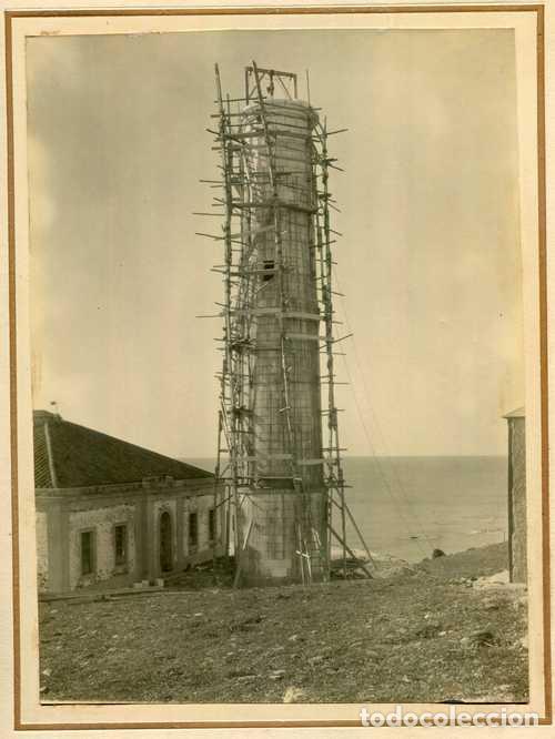 Antique Photography: FARO DE CALABURRAS EN CONSTRUCCION O REPARACI&Oacute;N