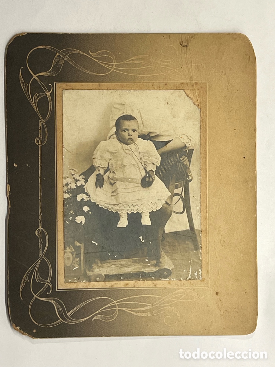 Antique Photography: POLA DE LENA.. Fotograf&iacute;a la Peque&ntilde;a Mar&iacute;a Flor.. 23 de Junio de 1909.. Fotograf&iacute;a dedicada.
