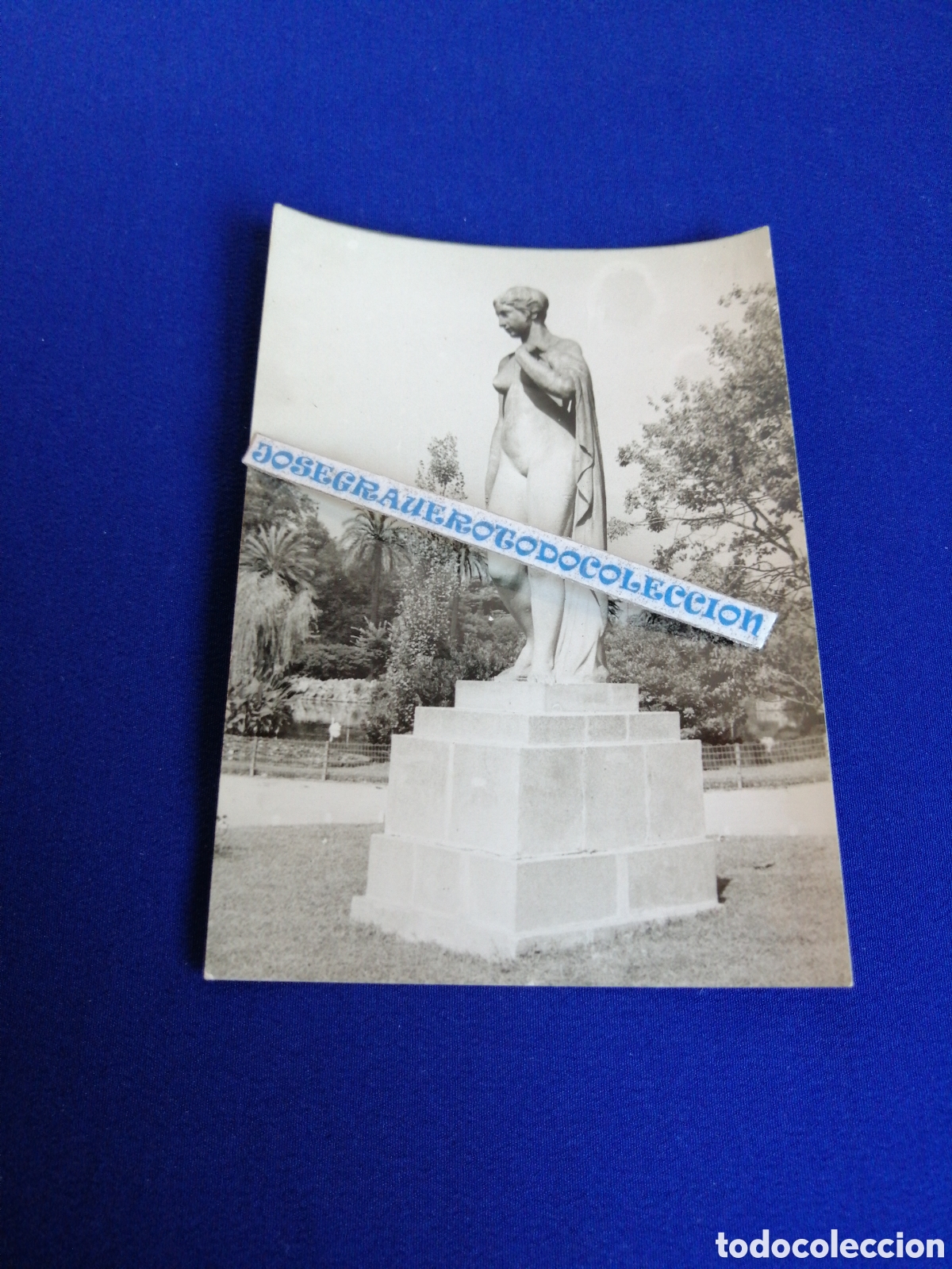 Antique Photography: BARCELONA - PARQUE CIUDADELA ESCULTURA FOTOGRAF&Iacute;A ANTIGUA SIGLO PASADO
