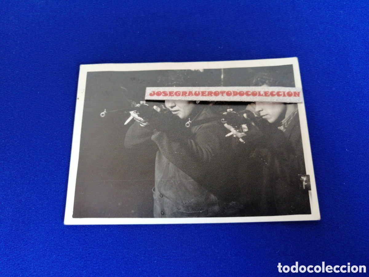 Photographie ancienne: FERIA PARQUE DE ATRACCIONES DISPAR&Oacute; RIFLE FOTOGRAF&Iacute;A ANTIGUA