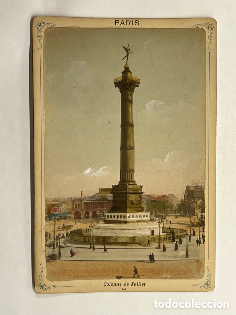 Fotografia antica: PAR&Iacute;S.. Fotograf&iacute;a La Columna de Julio. PHOTOGRARHS, A. C. CHAMPAGNE (h.1870?)