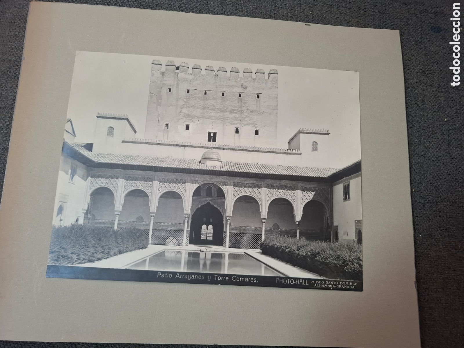 Fotografia antica: GRANADA. PATIO ARRAYANES TORRE COMARES. PHOTO HALL ORIGINAL ALHAMBRA