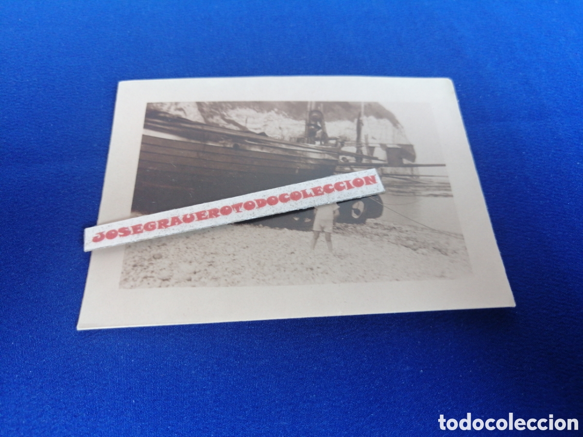 Antique Photography: NI&Ntilde;O MODELO JUNTO A BARCA FOTOGRAF&Iacute;A ANTIGUA SIGLO PASADO