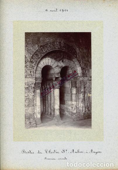 Fotografia antica: FOTO FOTOGRAFIA ALBUMINA FRANCIA CLOITRE SANT AUBIN ANGERS 1901 ORIGINAL ALF37