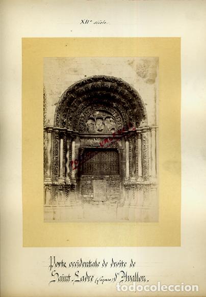 Fotografia antiga: FOTO FOTOGRAFIA ALBUMINA FRANCIA PORTE SAINT LADRE AVALLOR ORIGINAL ALF62