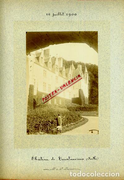 Fotografia antiga: FOTO FOTOGRAFIA ALBUMINA FRANCIA CHATEAU DE COURTANXAUX 1906 ORIGINAL ALF72