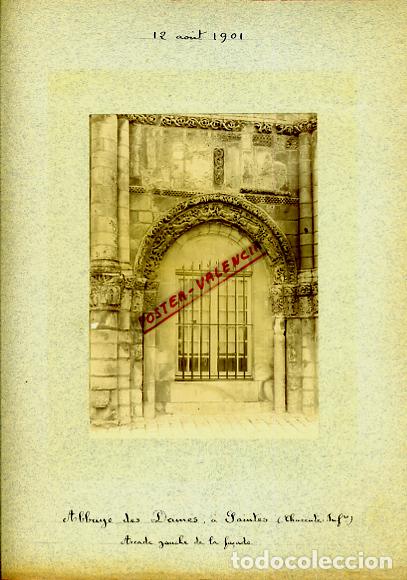 Fotografia antica: FOTO FOTOGRAFIA ALBUMINA FRANCIA ABBAYE DES DAMES A SAINTES CHARENTE 1901 ORIGINAL ALF92