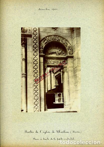 Fotografia antica: FOTO FOTOGRAFIA ALBUMINA FRANCIA RESTO EGLISE DE CHARLIEN LOIRE ORIGINAL ALF102