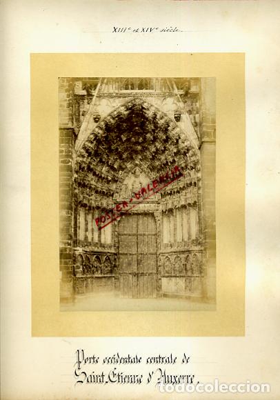 Fotografia antica: FOTO FOTOGRAFIA ALBUMINA FRANCIA PUERTA SAINT ETIERRE DE AUXERRE ORIGINAL ALF112